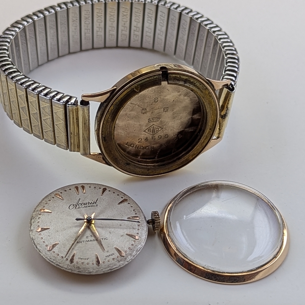 ✨  1950s Accurist 21-Jewel Solid 9ct Gold Men’s Dress Watch ✨ - Picture 11 of 11